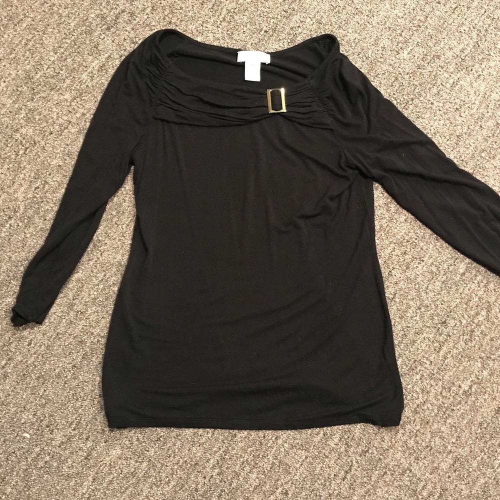Carmen Marc Valvo Long Sleeve Shirt